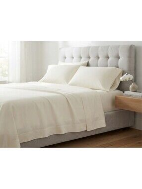 Bedsure Organic Cotton King Pillow Cases & California King Sheet Set (Off-White)